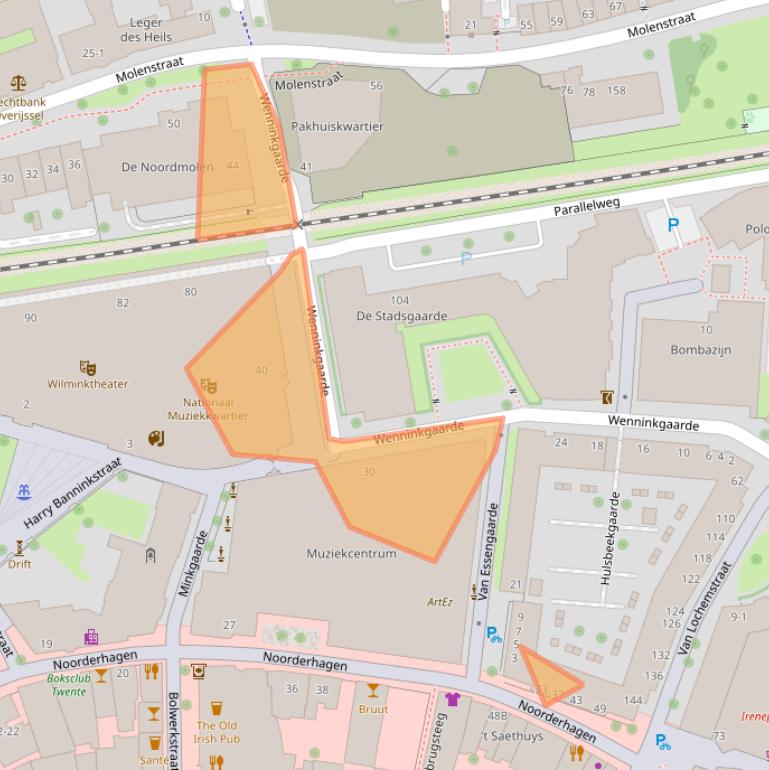 Kaart van postcodegebied 7511PH.