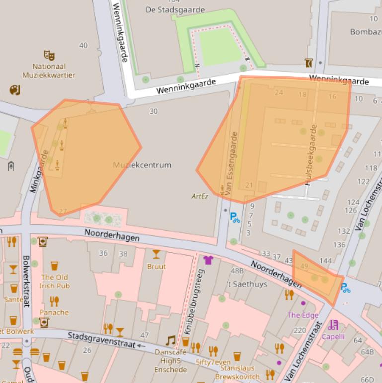 Kaart van postcodegebied 7511PN.