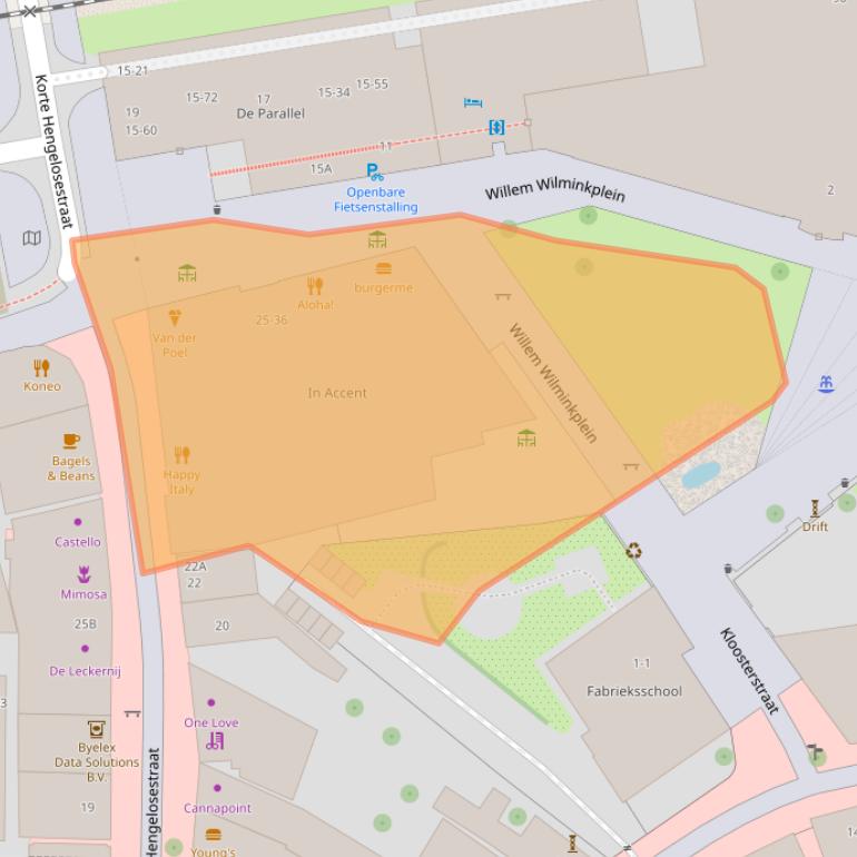 Kaart van postcodegebied 7511PP.