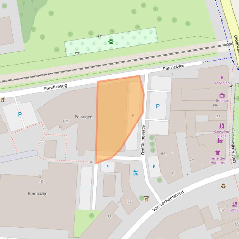 Kaart van postcodegebied 7511PT.