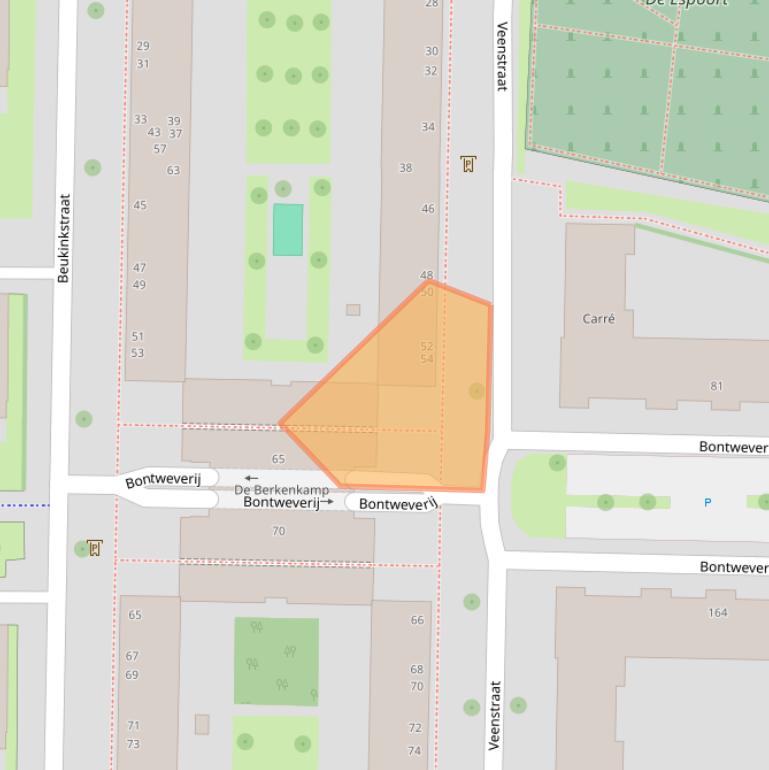 Kaart van postcodegebied 7511RA.