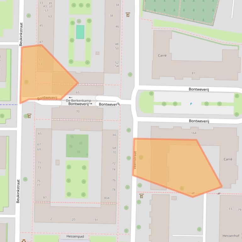 Kaart van postcodegebied 7511RB.