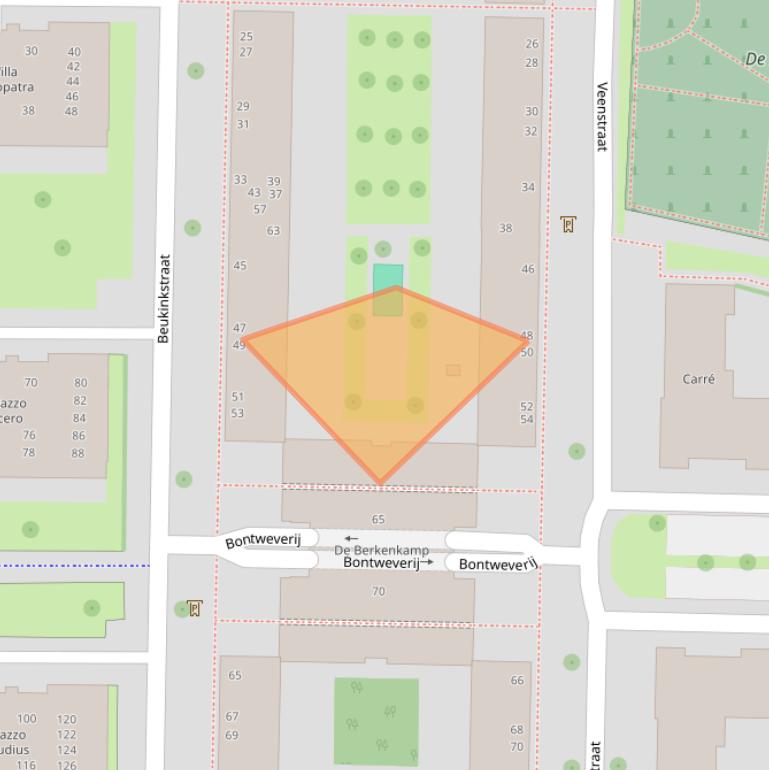 Kaart van postcodegebied 7511RC.