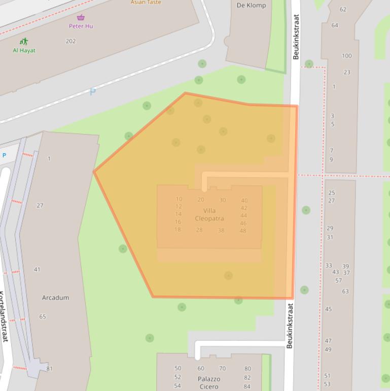 Kaart van postcodegebied 7511RN.