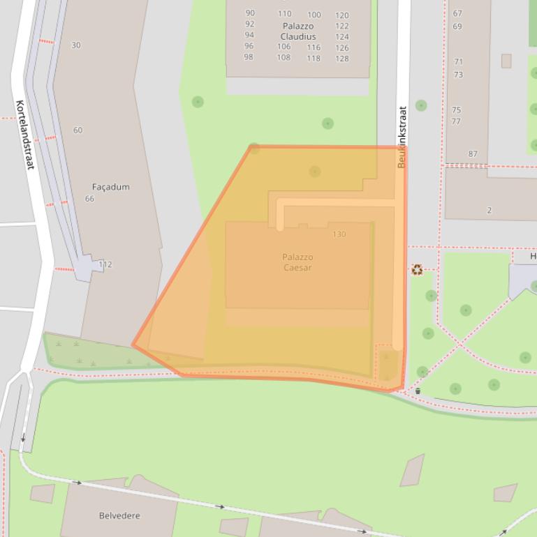 Kaart van postcodegebied 7511RS.