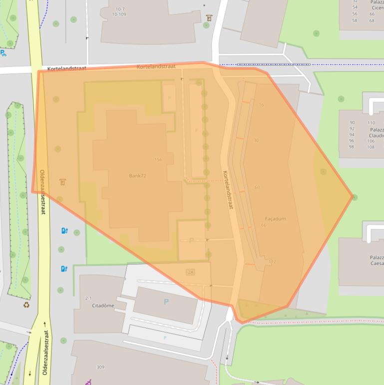 Kaart van postcodegebied 7511RW.