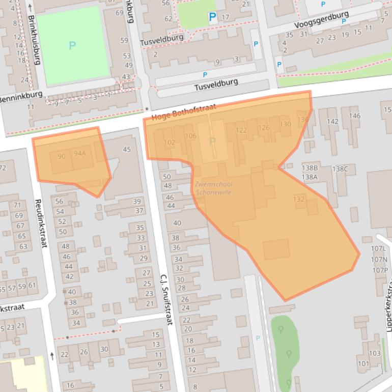 Kaart van postcodegebied 7511ZD.