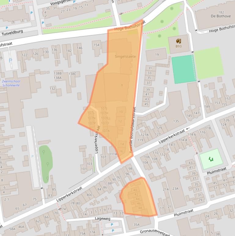 Kaart van postcodegebied 7511ZM.