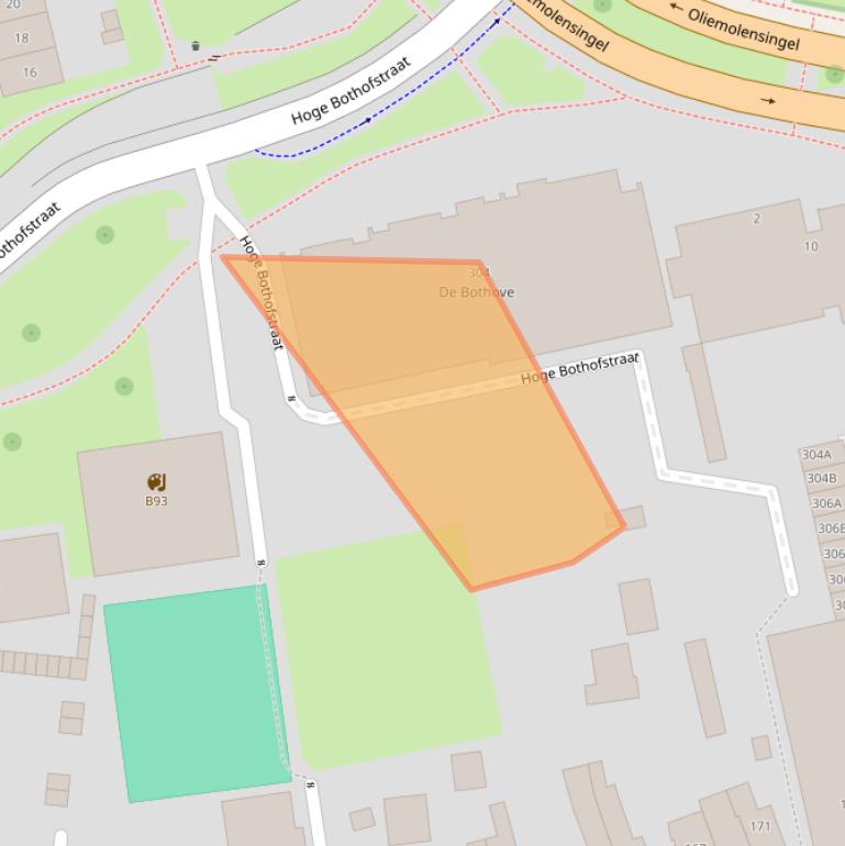 Kaart van postcodegebied 7511ZR.