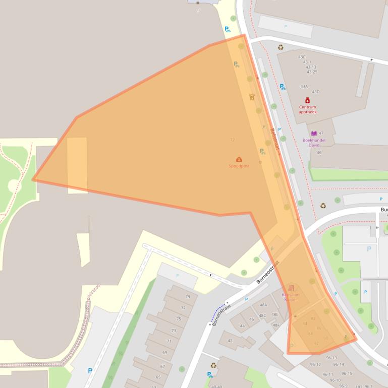 Kaart van postcodegebied 7512AA.