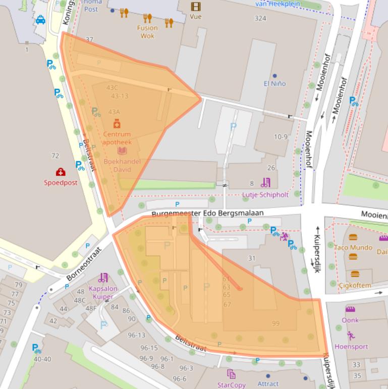 Kaart van postcodegebied 7512AC.