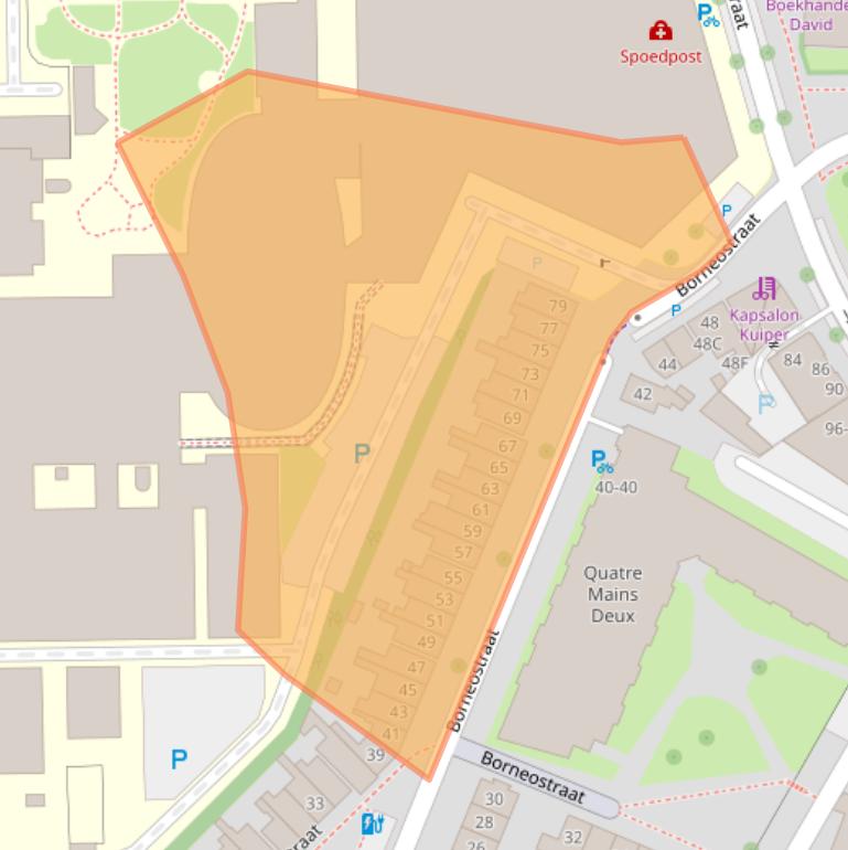 Kaart van postcodegebied 7512AJ.