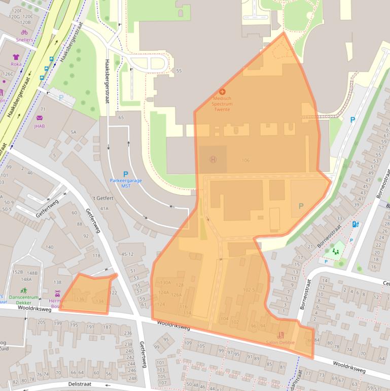 Kaart van postcodegebied 7512AV.