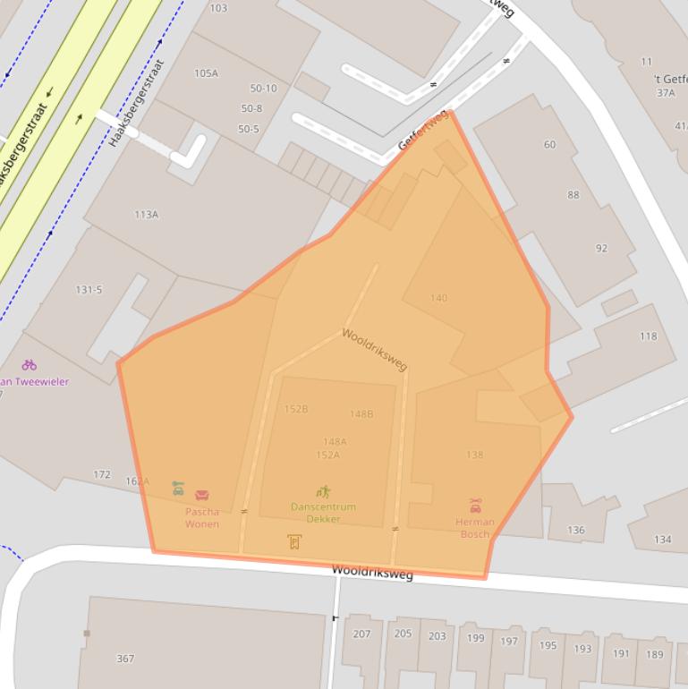 Kaart van postcodegebied 7512AW.