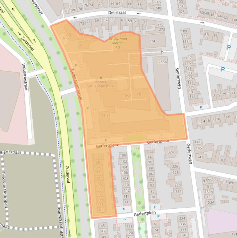 Kaart van postcodegebied 7512AX.