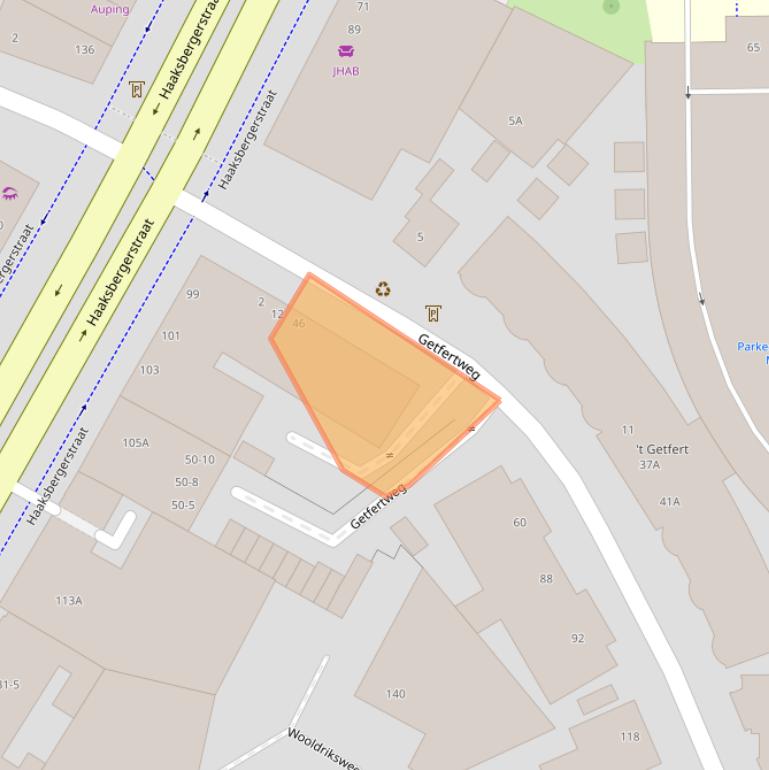 Kaart van postcodegebied 7512BD.