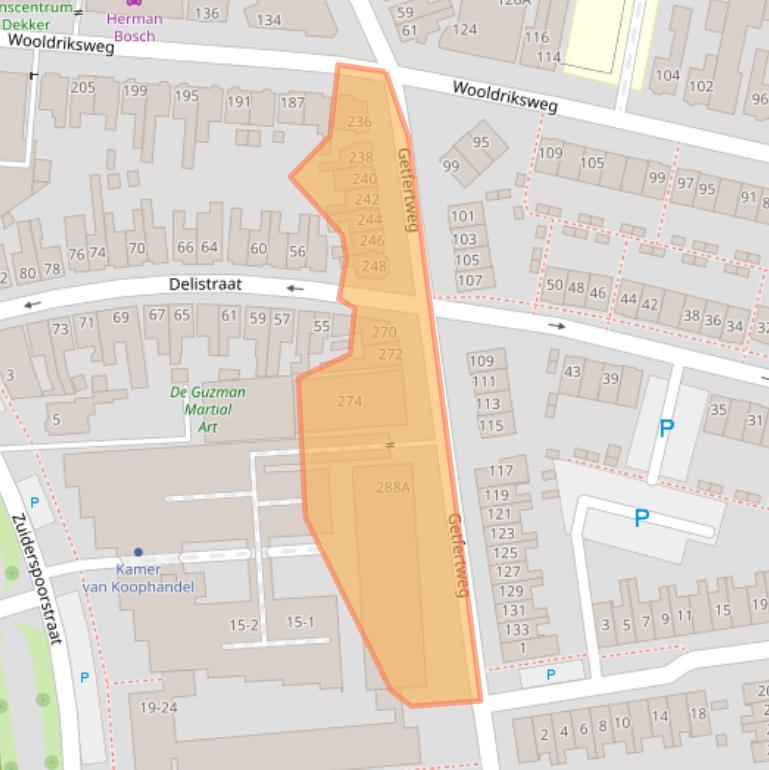 Kaart van postcodegebied 7512BG.