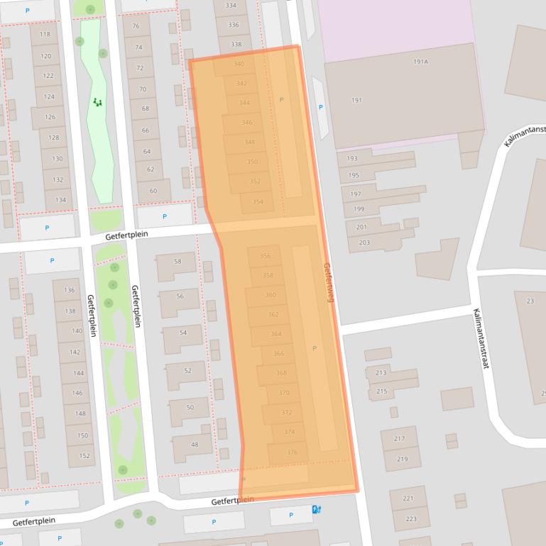 Kaart van postcodegebied 7512BJ.
