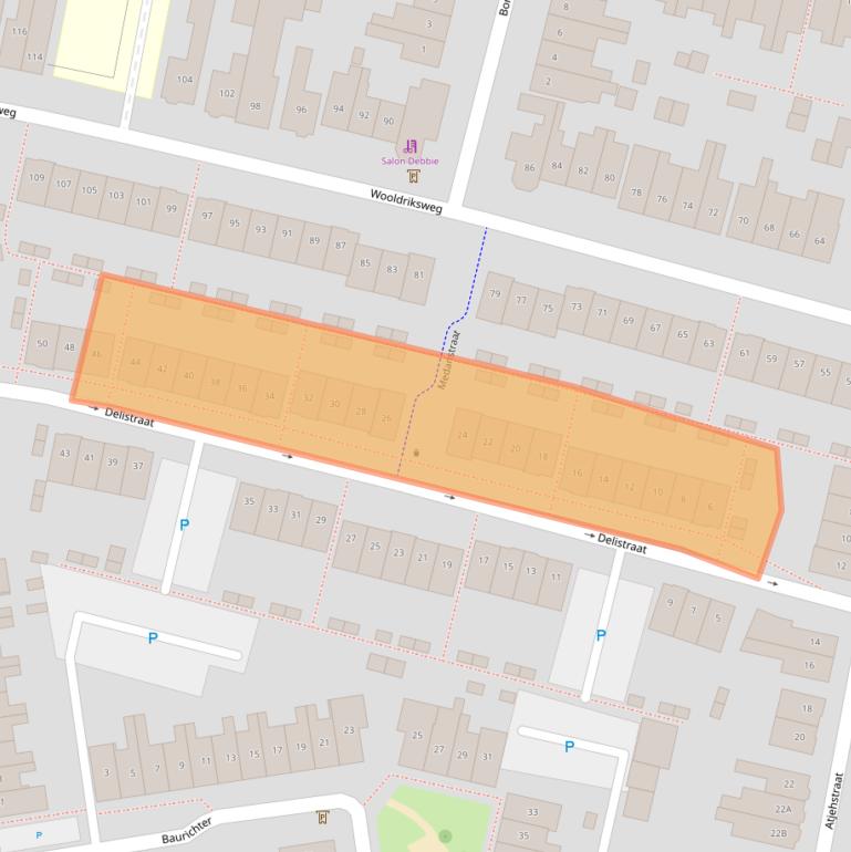 Kaart van postcodegebied 7512BM.