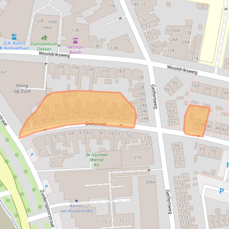 Kaart van postcodegebied 7512BN.