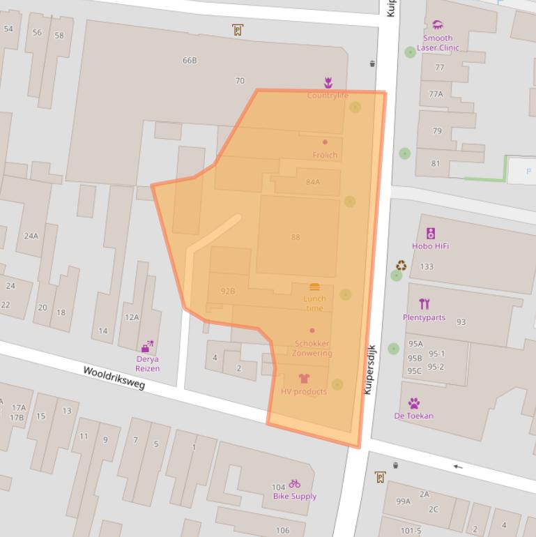 Kaart van postcodegebied 7512CK.