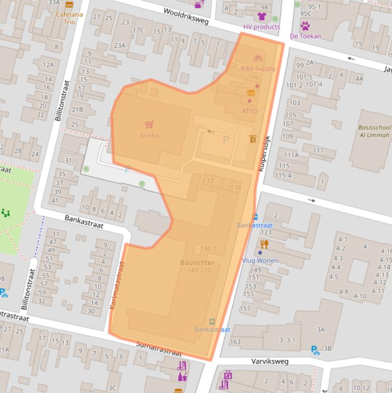 Kaart van postcodegebied 7512CL.