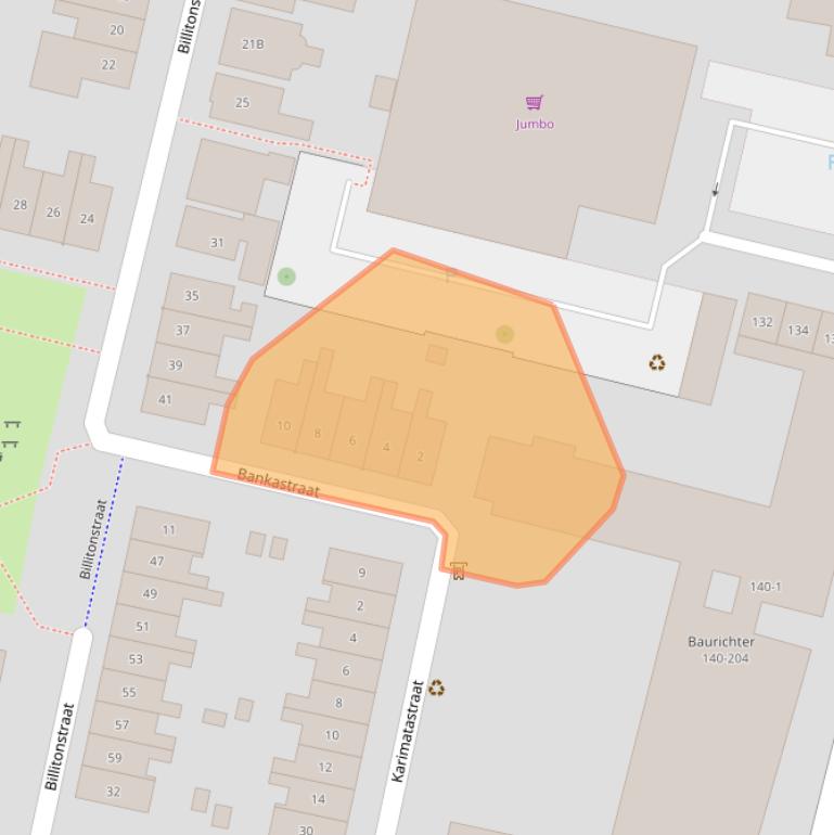 Kaart van postcodegebied 7512CR.
