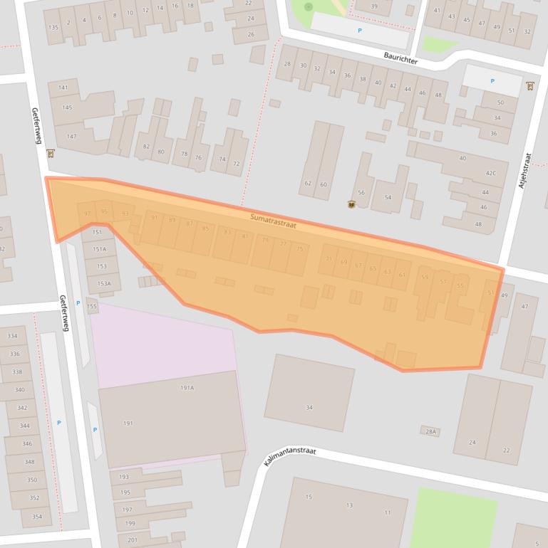 Kaart van postcodegebied 7512CT.