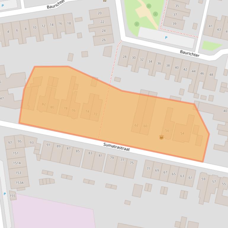 Kaart van postcodegebied 7512CW.