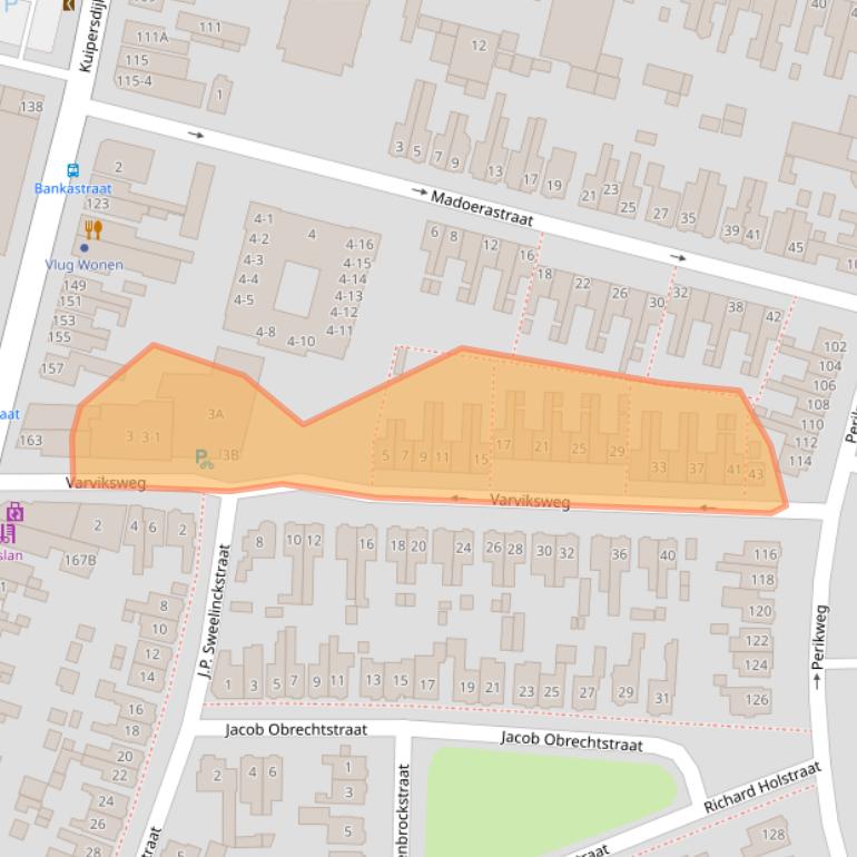Kaart van postcodegebied 7512DH.