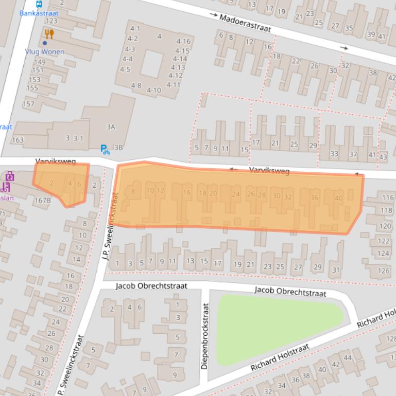 Kaart van postcodegebied 7512DJ.