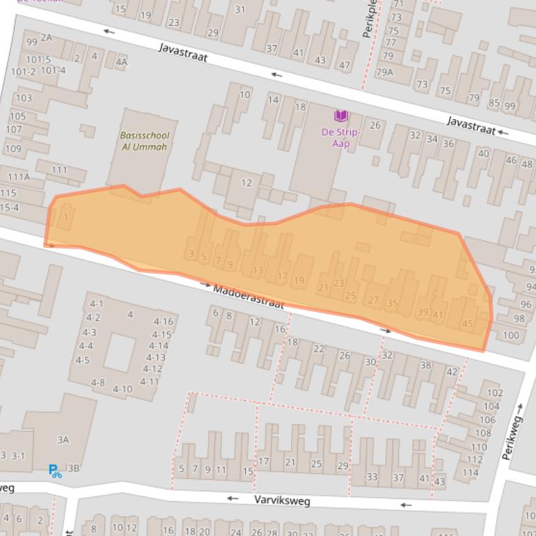 Kaart van postcodegebied 7512DK.