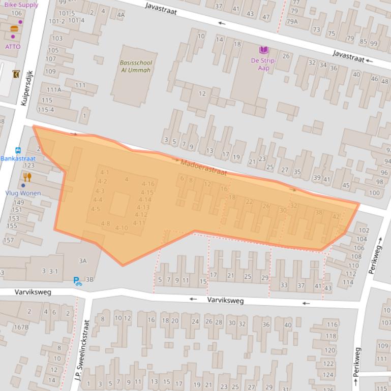 Kaart van postcodegebied 7512DL.
