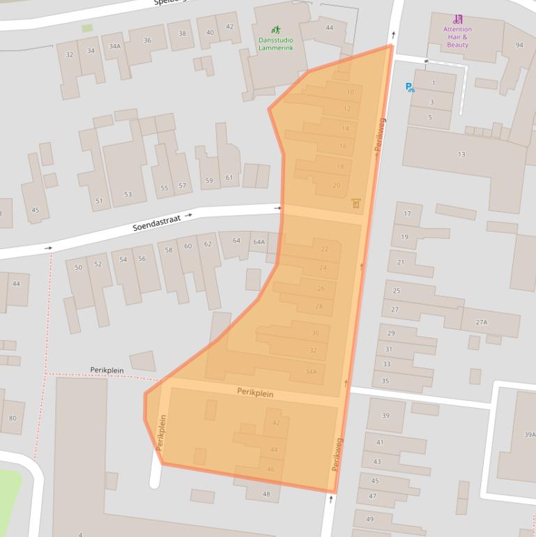 Kaart van postcodegebied 7512DR.