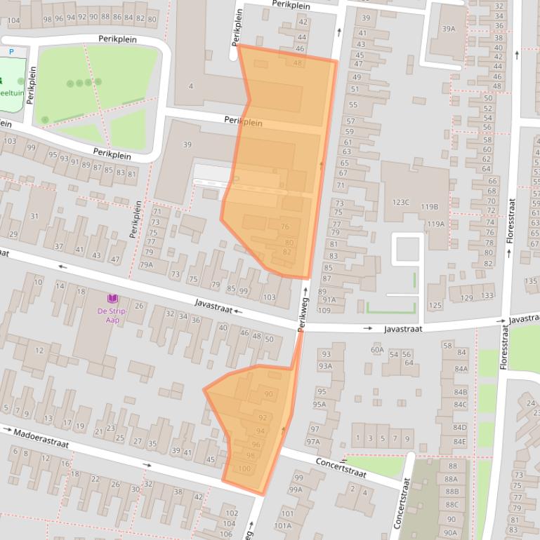 Kaart van postcodegebied 7512DS.