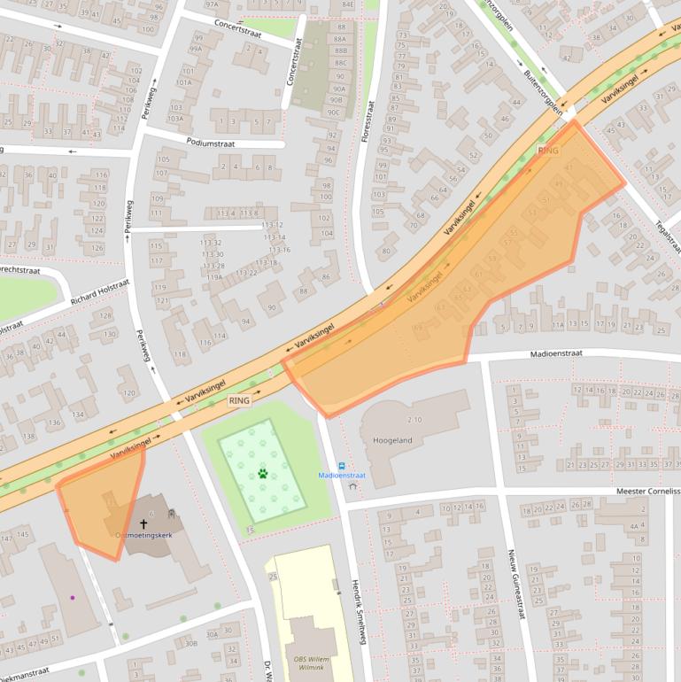 Kaart van postcodegebied 7512EK.