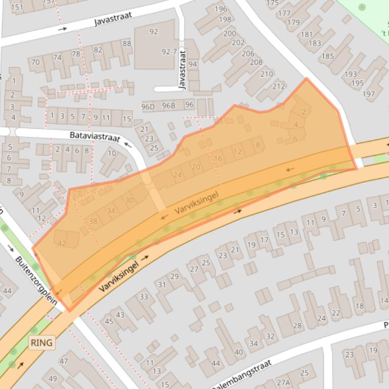 Kaart van postcodegebied 7512EN.