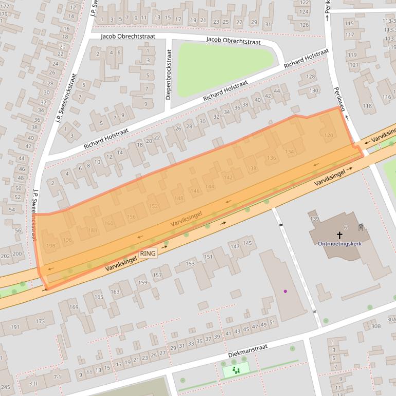 Kaart van postcodegebied 7512ES.