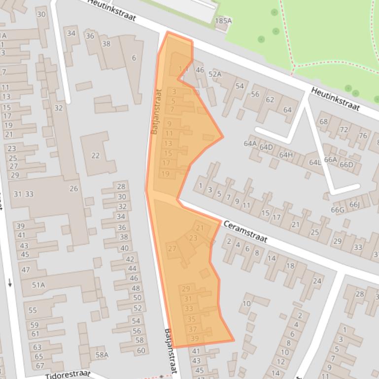 Kaart van postcodegebied 7512EV.