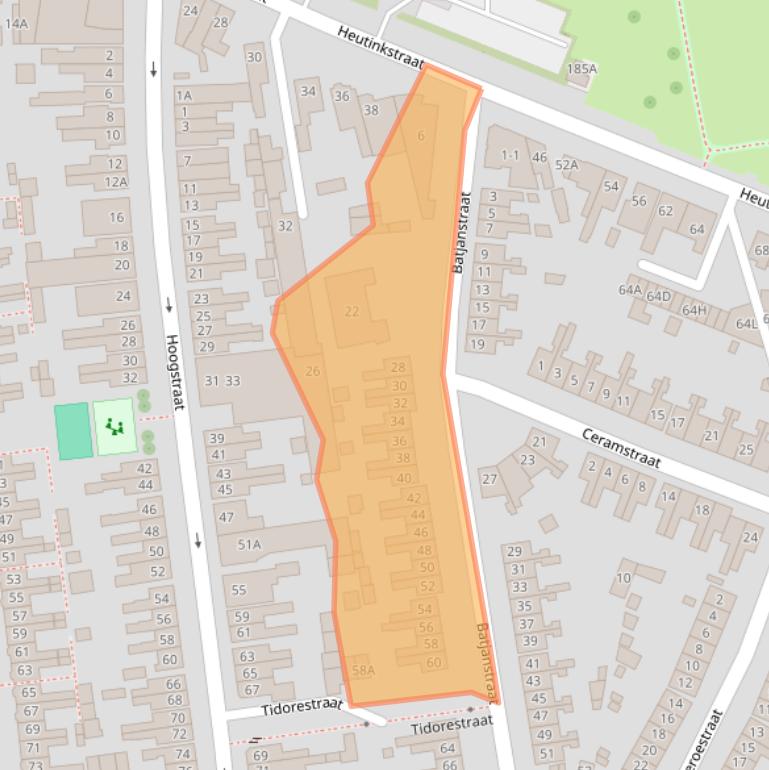 Kaart van postcodegebied 7512EX.