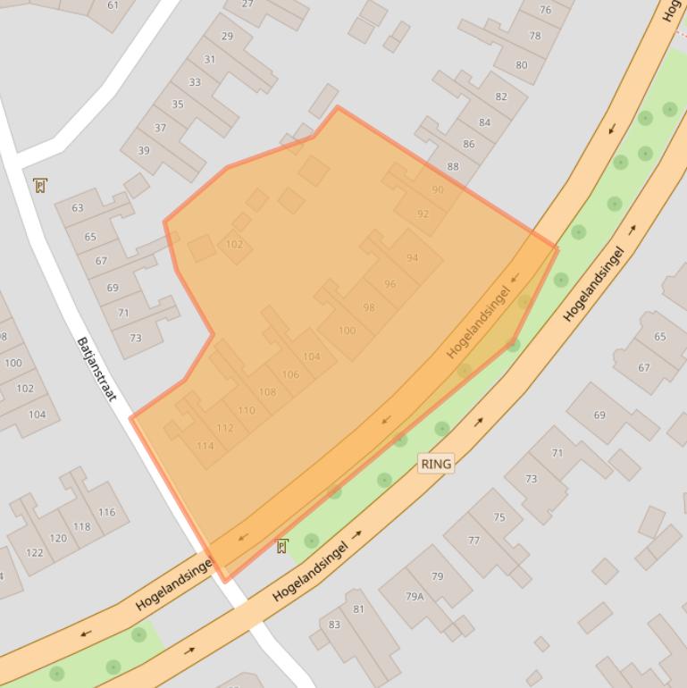 Kaart van postcodegebied 7512GH.