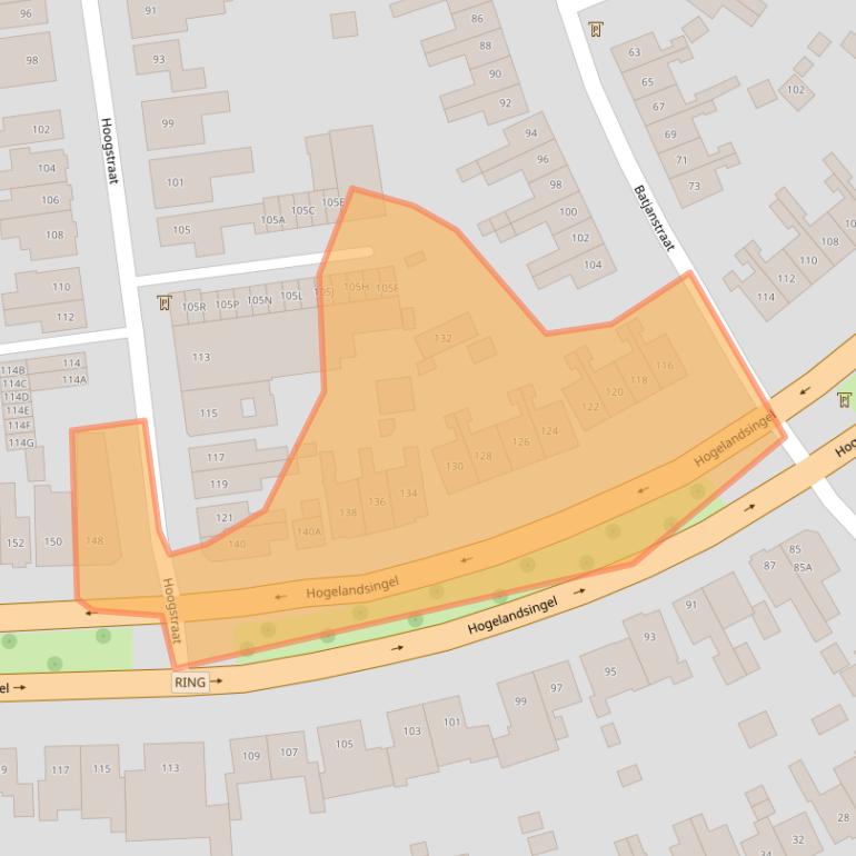 Kaart van postcodegebied 7512GJ.