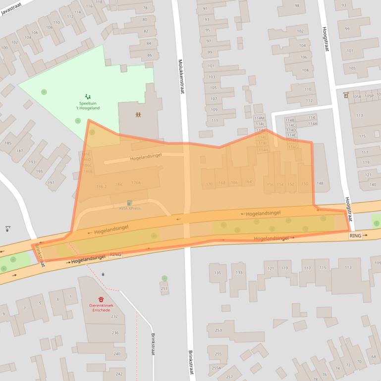 Kaart van postcodegebied 7512GK.