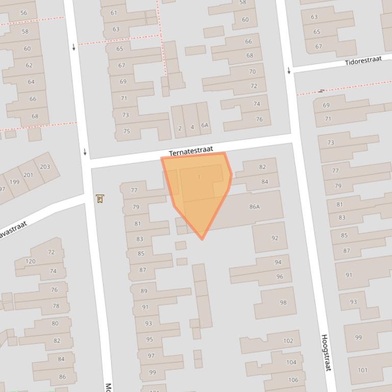 Kaart van postcodegebied 7512GL.