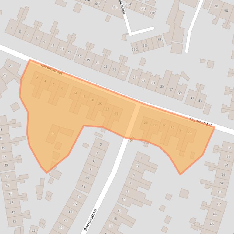 Kaart van postcodegebied 7512GR.