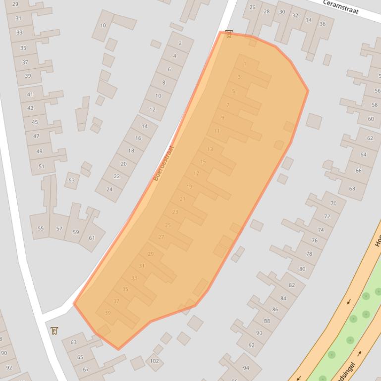 Kaart van postcodegebied 7512GS.