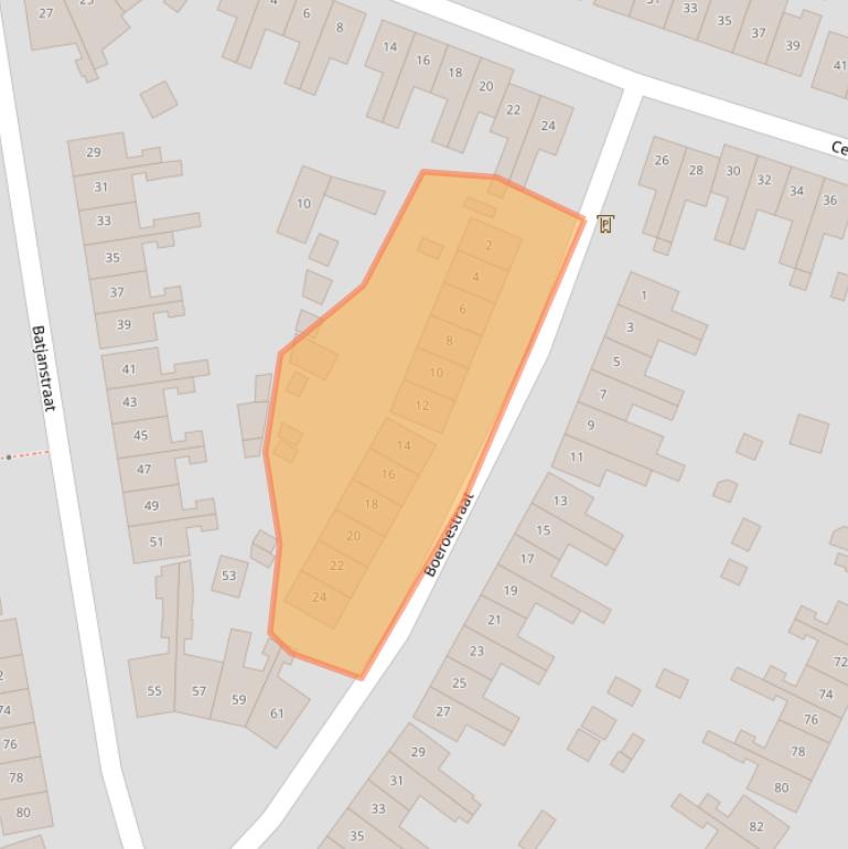 Kaart van postcodegebied 7512GT.