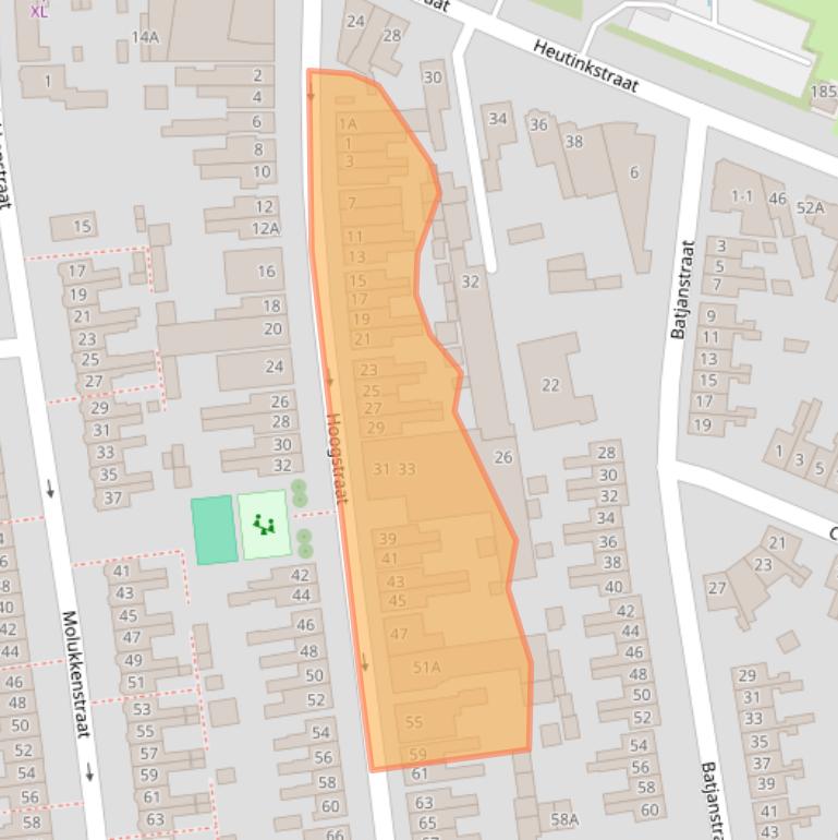 Kaart van postcodegebied 7512GV.