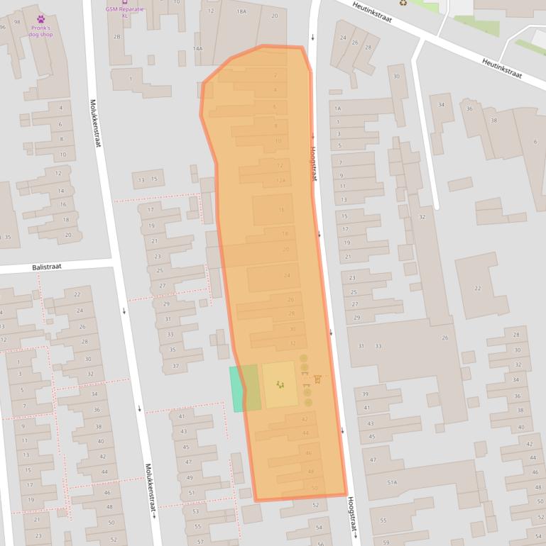 Kaart van postcodegebied 7512GX.