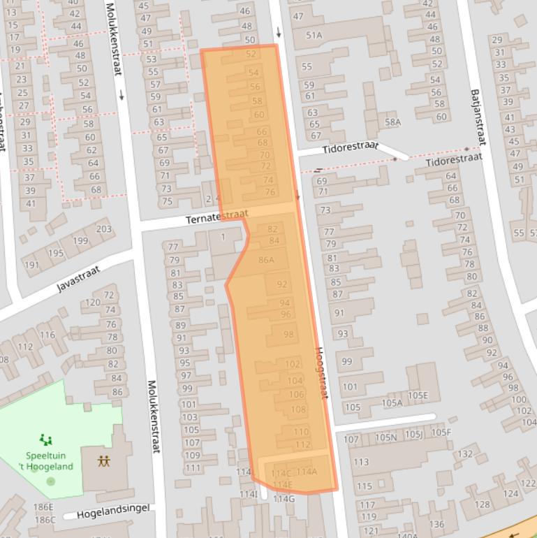 Kaart van postcodegebied 7512GZ.